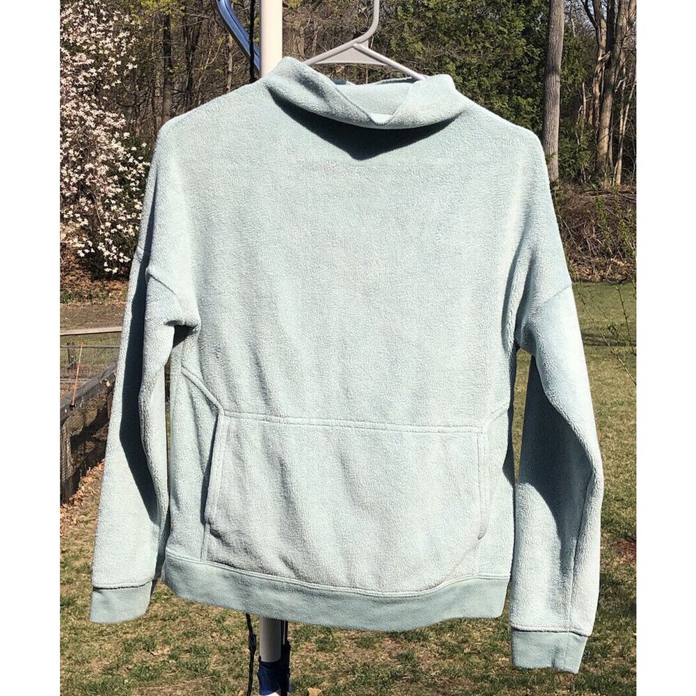 Horny Toad & Co Seafoam Green Fleece Pullover Sweater Mock neck Size XS